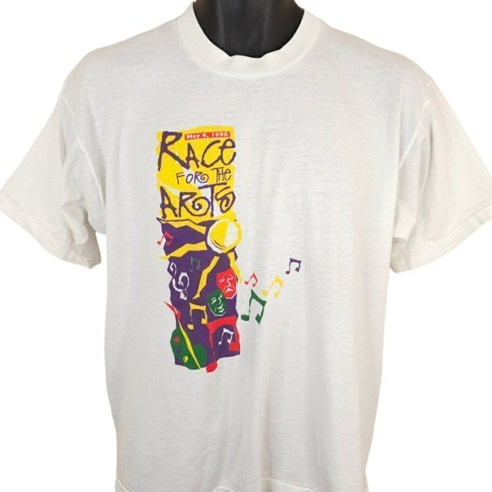Race For The Arts T Shirt Mens Size Large Vintage 90s 1996 Luzerne County